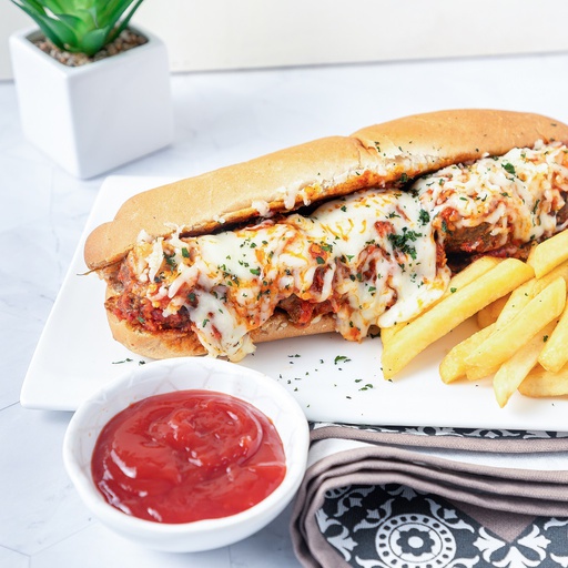 [SW914] Cheesy Meatball Sandwich